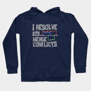 I Resolve Merge Conflicts Grunge Hoodie